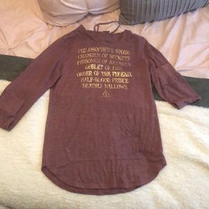 Long sleeve Harry Potter shirt with hood